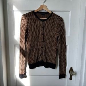 ann taylor patterned cardigan